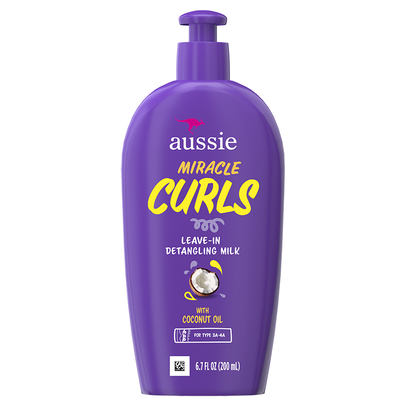 AUSSIE MIRACLE CURLS LEAVE-IN DETANGLING MILK