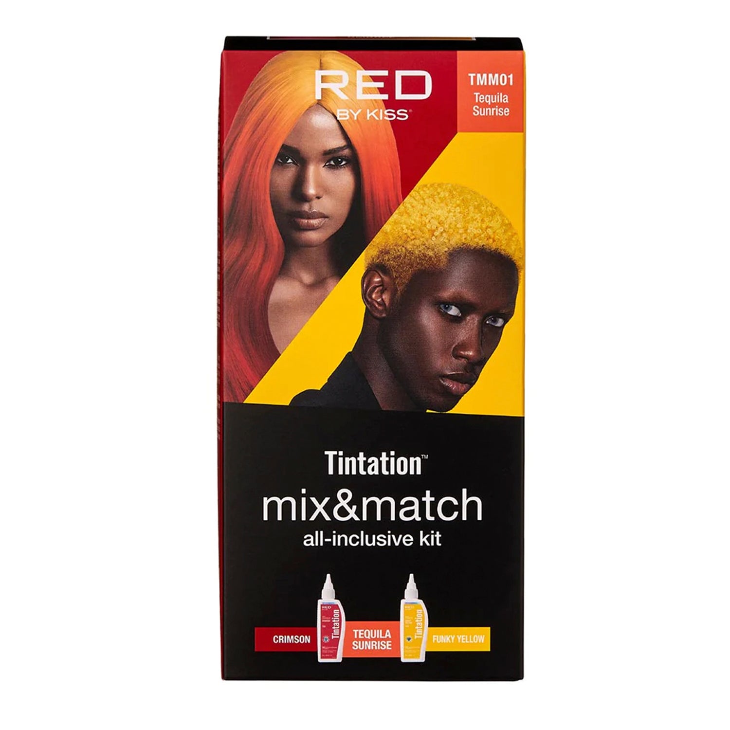 RED by Kiss Hair Color Kit - All-Inclusive Mix & Match Bleach, Tintation  Hair Colors