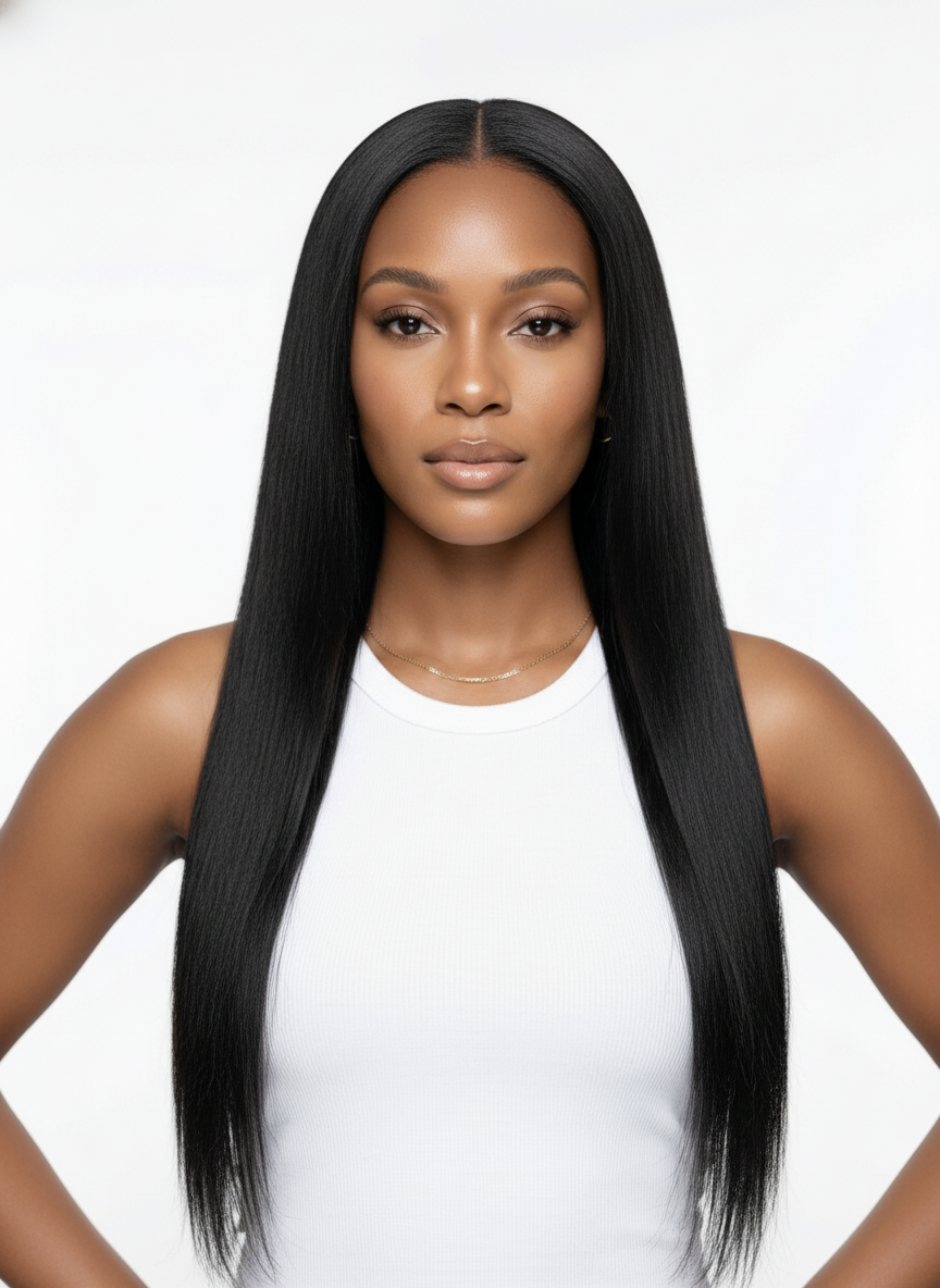 Virgin Brazilian Yaki Straight Standard Lace Frontal - 01 hero