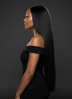 Peruvian Yaki Straight 4x4 HD Lace Closures - 02 side profile