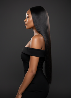 Virgin Brazilian Straight 360 Wig - 02 side profile