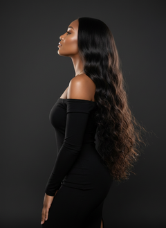 HD Lace Brazilian Loose Wave 4x4 Closure Wig - 02 side profile