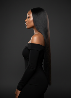 Brazilian Kinky Straight 4x4 HD Lace Closures - 02 side profile
