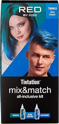 RED by Kiss Hair Color Kit - All-Inclusive Mix & Match Bleach, Tintation  Hair Colors