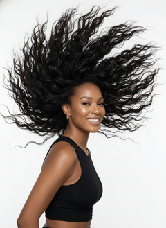 Brazilian Water Wave HD Lace Frontals - 04 hair flip