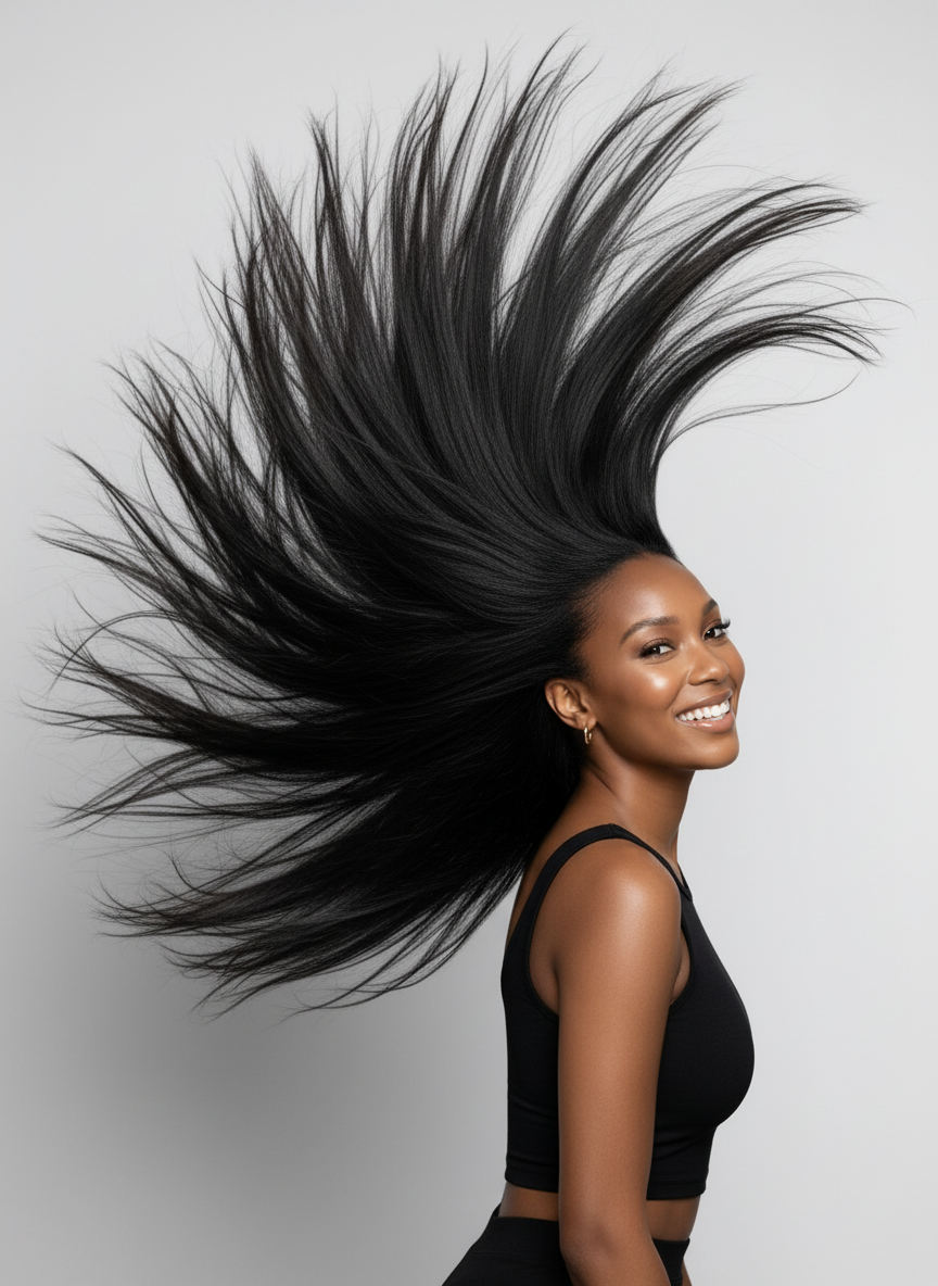 Virgin Brazilian Straight 360 Wig - 04 hair flip