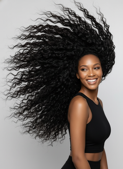 Virgin Brazilian Deep Wave 360 Wig - 04 hair flip