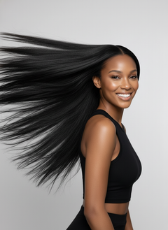 Virgin Indian Straight Standard Lace Frontal - 04 hair flip