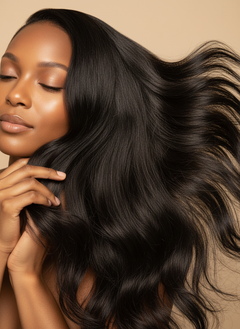 Virgin Peruvian Loose Wave 4x4 Standard Lace Closure - 05 texture detail