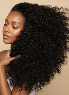 Virgin Brazilian Deep Wave 360 Wig - 05 texture detail
