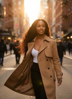 Virgin Brazilian Yaki Straight Standard Lace Frontal - 06 lifestyle outdoor