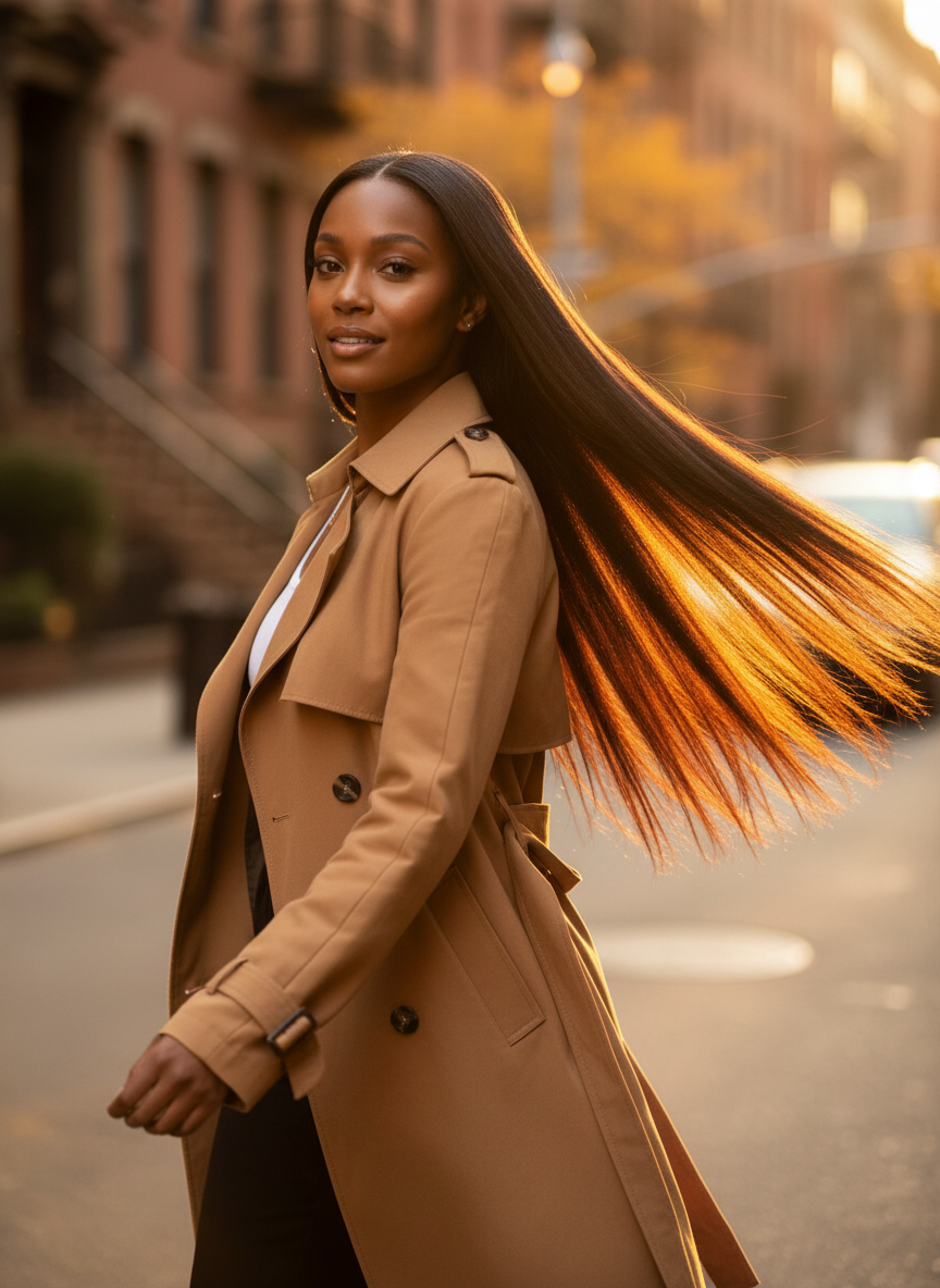 HD Lace Brazilian Straight 5x5 Closure Wig - 06 lifestyle outdoor