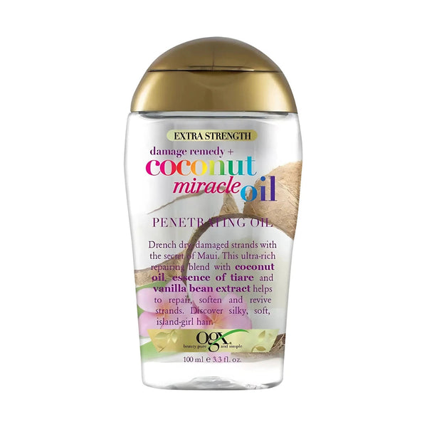 OGX Extra Strength Damage Remedy + Coconut Miracle Penetrating Oil – 3.3 oz