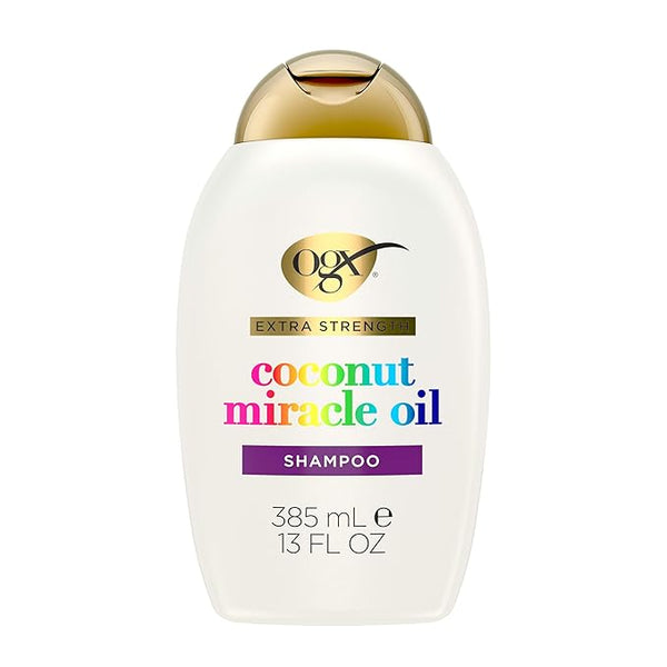 OGX Extra Strength Damage Remedy + Coconut Miracle Oil Shampoo for Dry, Frizzy or Coarse Hair, Paraben-Free, Sulfate-Free Surfactants, 13 Fl Oz