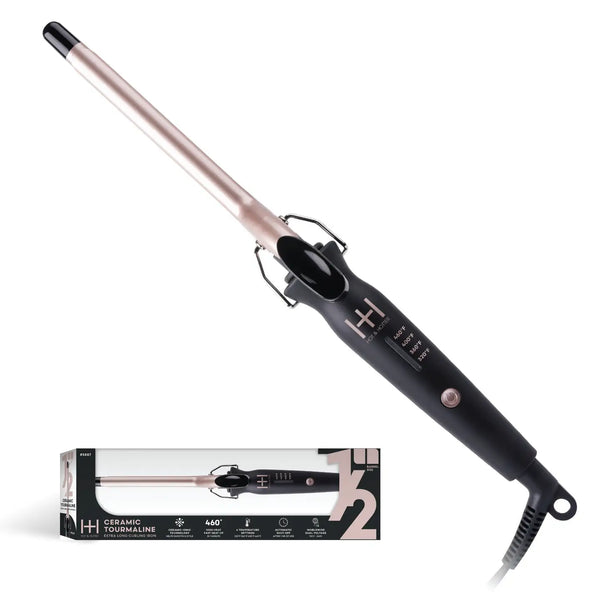 Hot & Hotter Extra Long Ceramic Tourmaline Curling Iron 1/2