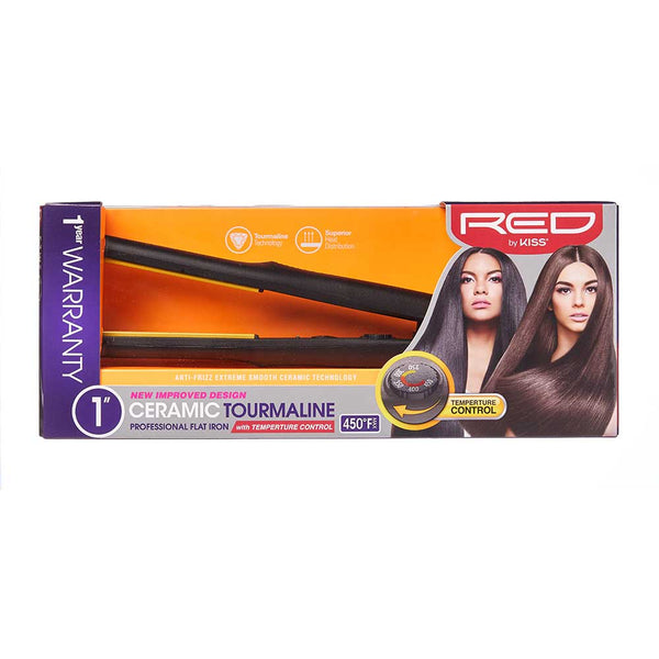 red by kiss Ceramic Tourmaline Flat Iron Professional Flat Iron  SKU: FI100U types ︰ 1-inch