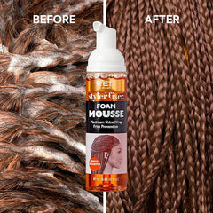 Red by Kiss Foaming Maximum Shine Wrap Mousse-Hibiscus + Shea Butter