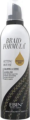 EBIN NEW YORK Braid Formula Setting Mousse Rosemary Mint Biotin — product view