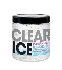 Ampro Clear Ice Ultra Hold Protein Unisex Styling Gel For Resistant Hair Textures
