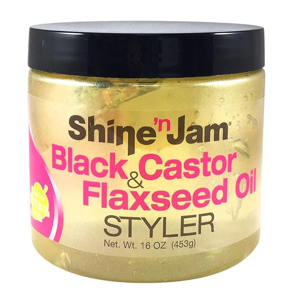 Shine-n-Jam Castor Oil and Flaxseed Gel — product view