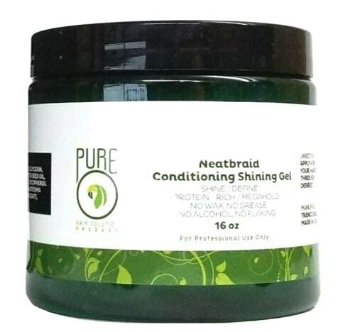 Pure O Hair Solution Product Neatbraid Conditioning Shining Gel — product view