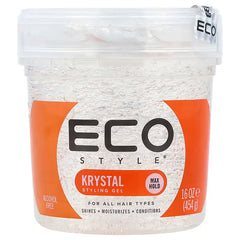 Eco Style, Styling Gel, Max Hold, All Hair Types, Krystal