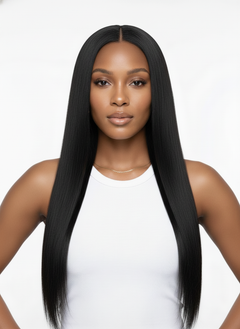 Straight Seamless Clip-Ins - 1A Ash Black