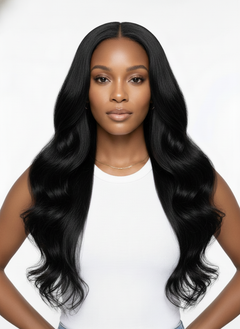 Virgin Malaysian Body Wave 4x4 Standard Lace Closure - #1 Jet Black
