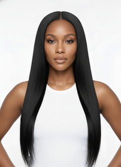 Virgin Brazilian Straight 4x4 Standard Lace Closure - #1 Jet Black