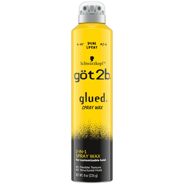 got2b Glued Spray Wax, 2-in-1 Dual Hair Spray Nozzle