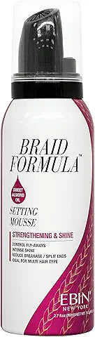 EBIN NEW YORK Braid Formula Setting Mousse - Sweet Almond Oil
