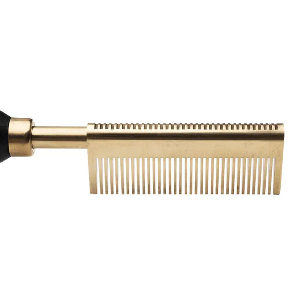 Hot & Hotter Electric Straightening Hot Comb Medium DOUBLE SIDED Teeth Sm