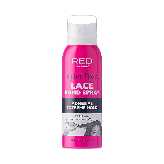 Red by Kiss Hair Glue Spray for Lace Front Wigs Extreme Hold