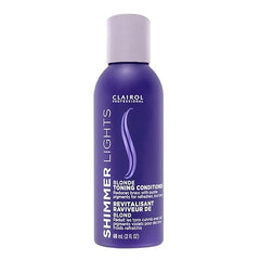Clairol Professional Shimmer Lights Purple Conditioner | Neutralizes Brass & Yellow Tones | For Blonde, Silver, Gray & Highlighted Hair