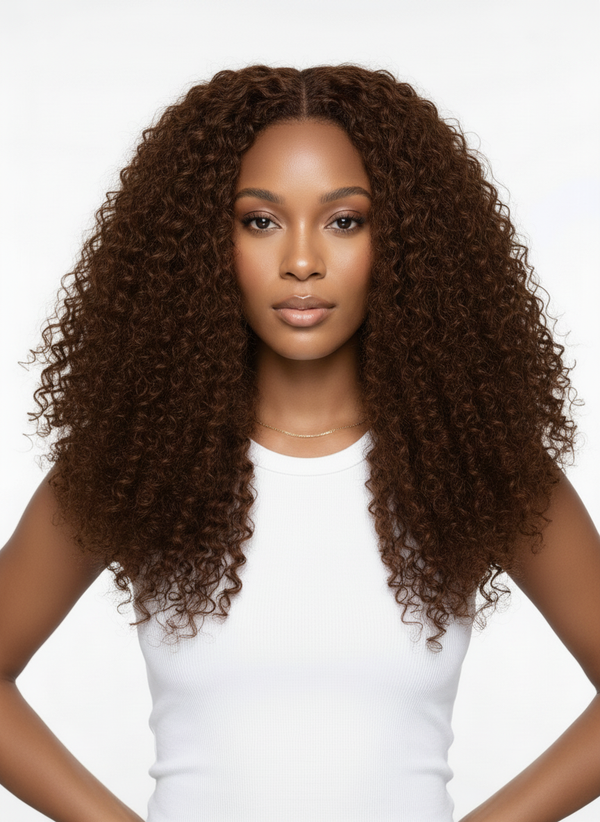 Deep Wave Center Part Lace Wig