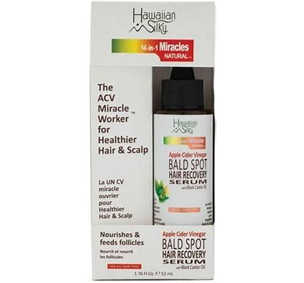 Hawaiian Silky 14 in 1 Miracle Apple Cider Vinegar Bald Spot Recovery Serum 1.76 Oz..