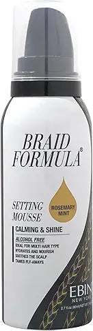 EBIN NEW YORK Braid Formula Setting Mousse Rosemary Mint Biotin