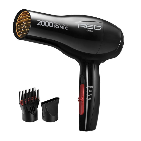 red by kiss 2000 Ceramic Ionic Dryer 2 Styling