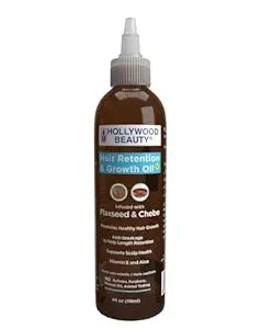 Hollywood Beauty Hair Retention And Growth Oil With Flaxseed And Chebe 4 Oz