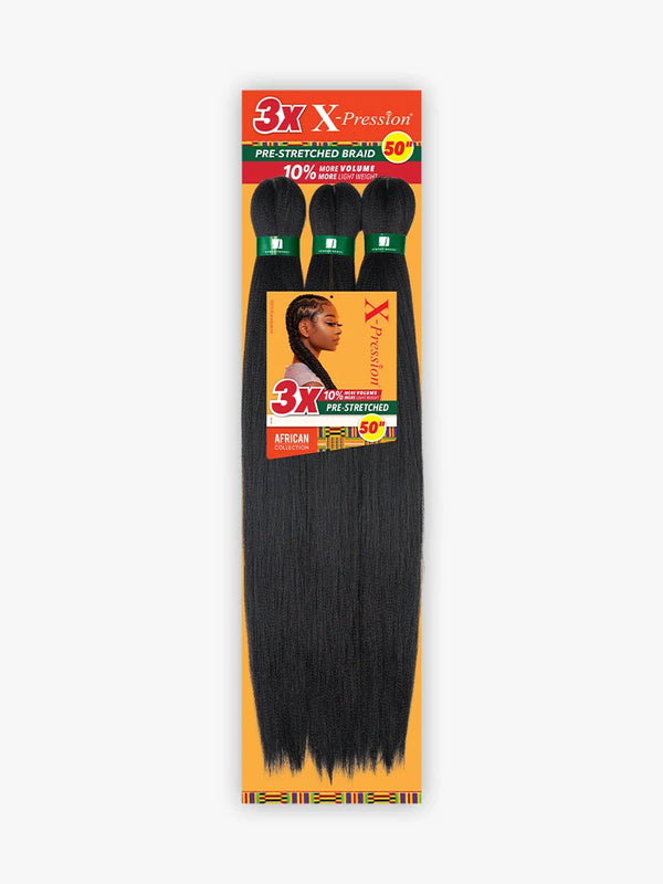 3X X-PRESSION PRE-STRETCHED BRAID 50″