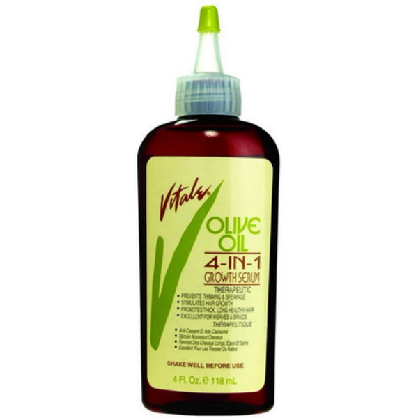VITALE Olive Oil 4-in-1 Growth Serum, 4 oz