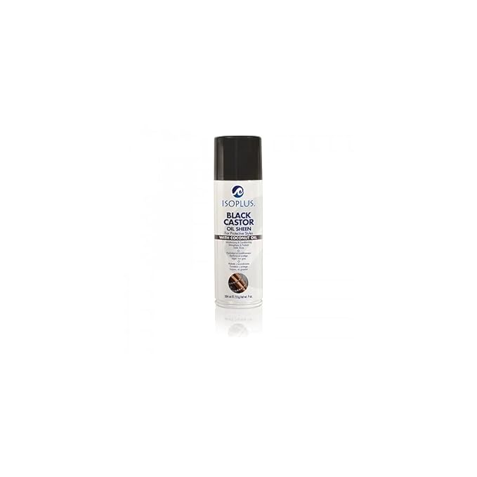 Isoplus Black Castor Oil Sheen w/Coconut Oil 9 oz
