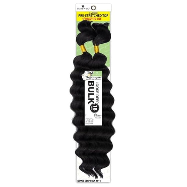 Shake-N-Go Organique Human Hair Mastermix Braids - Loose Deep Bulk 18