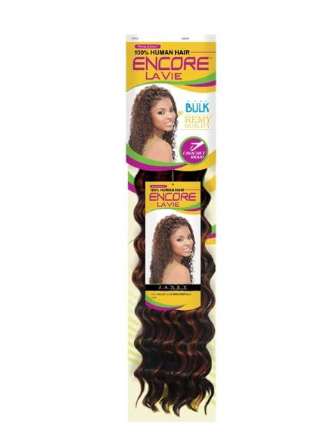 Janet Collection Human Hair Quality Premium Fiber Encore Lavie New Deep Bulk 18