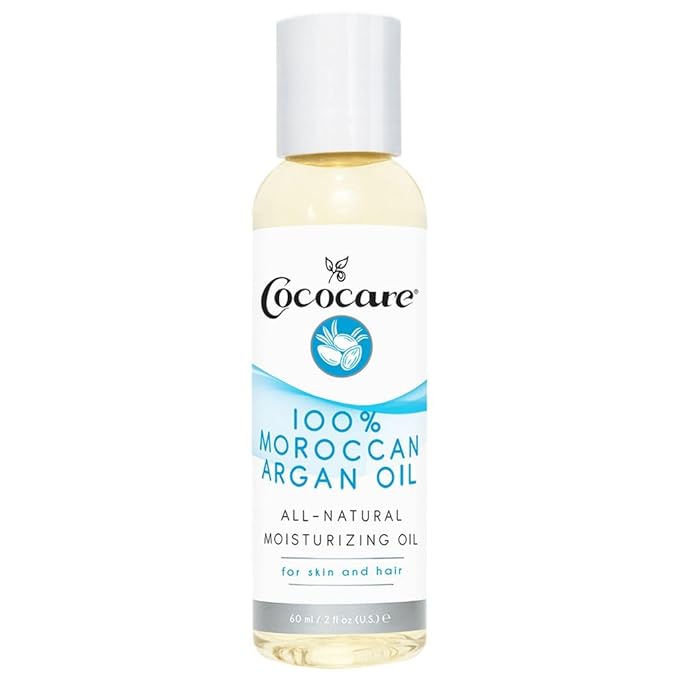 Cococare 100% Natural Moroccan Argan Oil - Complete Skin Moisturizer - 2 Oz