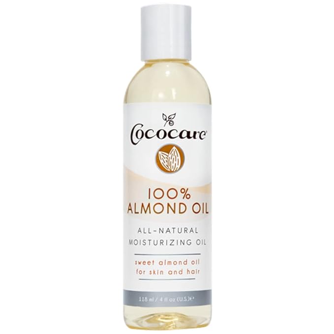 Cococare Natural Oil - Nourishing Sweet Almond - Perfect for Skin and Hair - 4 Ounce