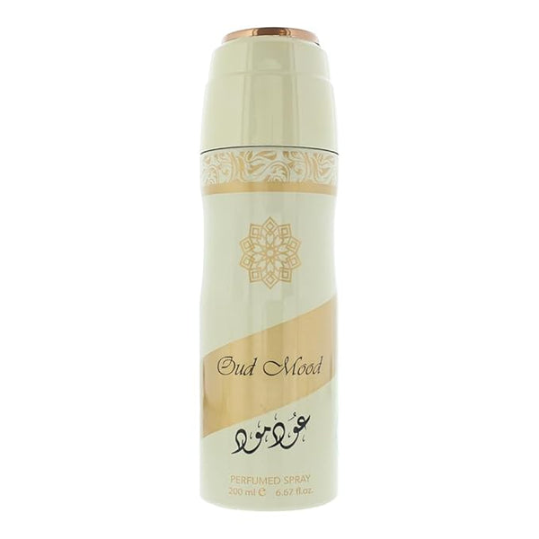 Lattafa Oud Mood Perfumed Deodorant Spray, 6.67 Ounce