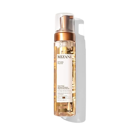 Mizani Foam Wrap Curly Hair Styling Foam - Anti Frizz Moisturizing Hair Mousse