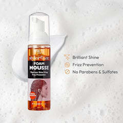 Red by Kiss Foaming Maximum Shine Wrap Mousse-Hibiscus + Shea Butter