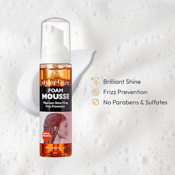 Red by Kiss Foaming Maximum Shine Wrap Mousse-Hibiscus + Shea Butter — product view